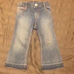 Flare bottom jeans